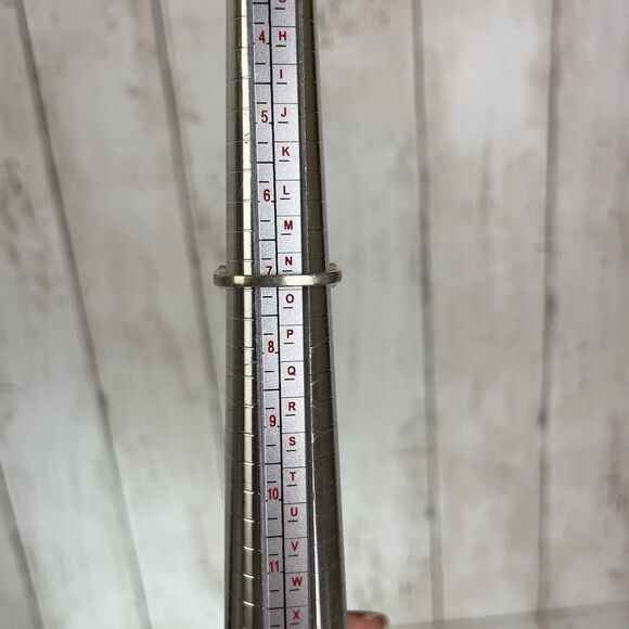 Delicate STS Turquoise and Neon Apatite 925 SS Ring Two Toned Sz 7 - Picture 8 of 8